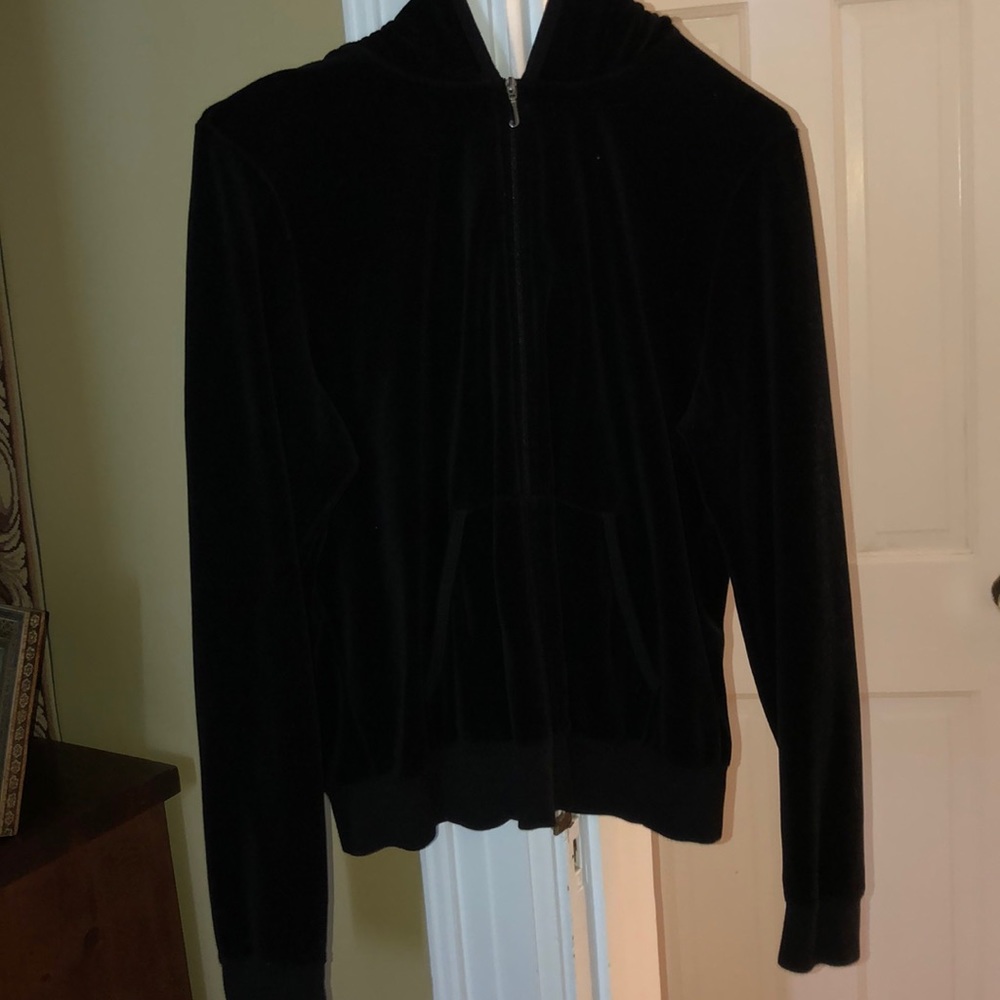 Authentic Juicy Couture velvet track hoodie!